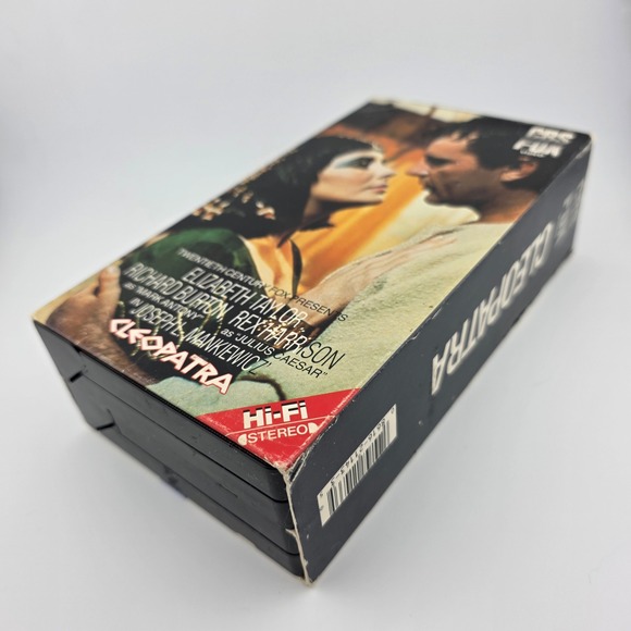 Cleopatra VHS Tape Elizabeth Taylor Richard Burton CBS Fox Video Hi-Fi Stereo - Picture 4 of 6